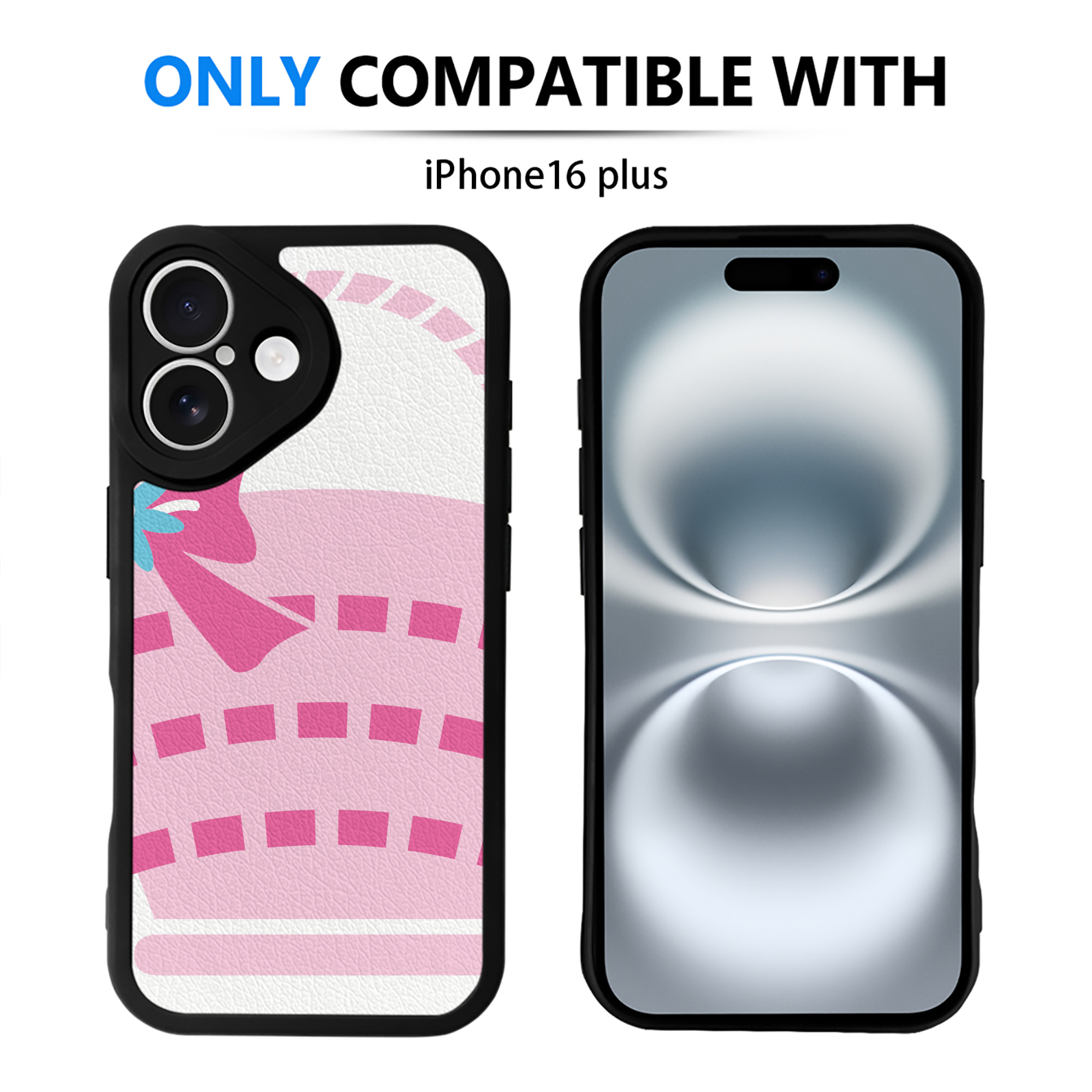 （画像用） Hello Kitty ハローキティ 【iPhone 16シリーズ対応】シリコンスマホケース（レザー調） 材質：シリコン